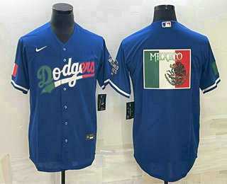 Men%27s Los Angeles Dodgers Big Logo Navy Blue Pinstripe Stitched MLB Cool Base Nike Jersey->los angeles dodgers->MLB Jersey
